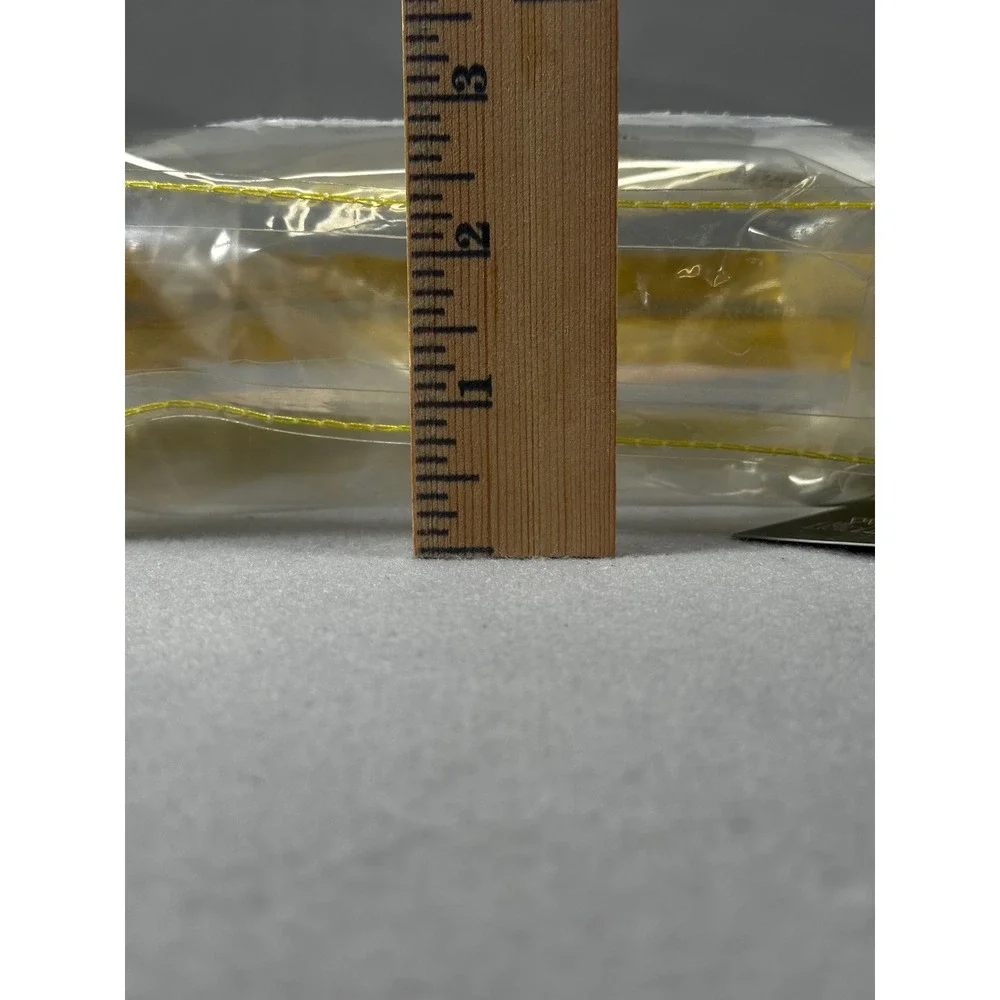 Wild Fable‎ Clear Cosmetic Makeup Bag Yellow Trim Zipper Travel Toiletry New